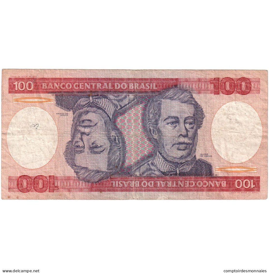 Brésil, 100 Cruzeiros, UNDATED (1984), KM:198b, B - Brazilië