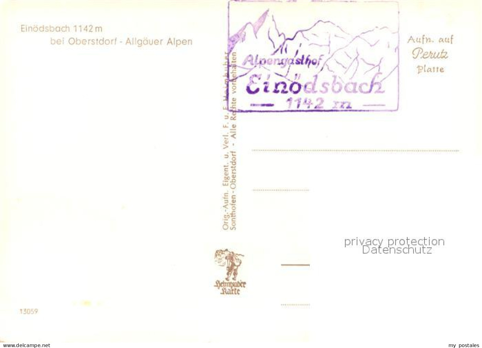 72977983 Einoedsbach Gaststaette Allgaeuer Alpen Einoedsbach - Oberstdorf