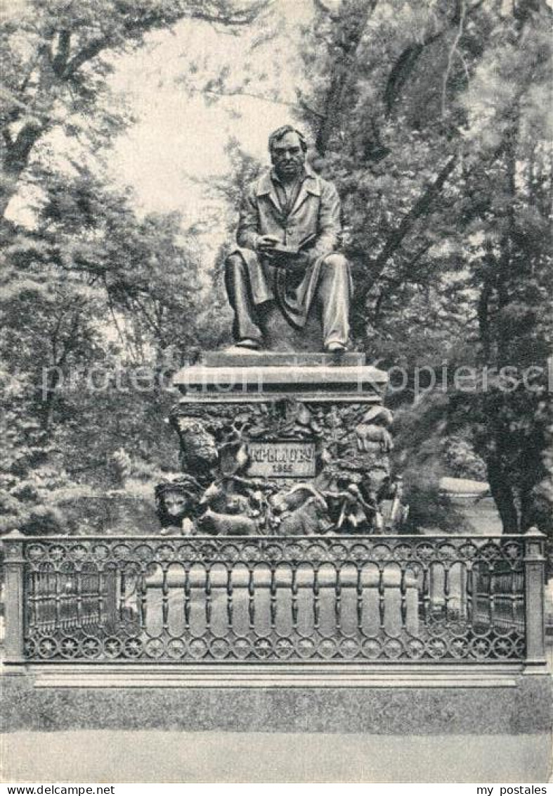 72977957 Leningrad St Petersburg Krylow Denkmal Leningrad St Petersburg - Russie