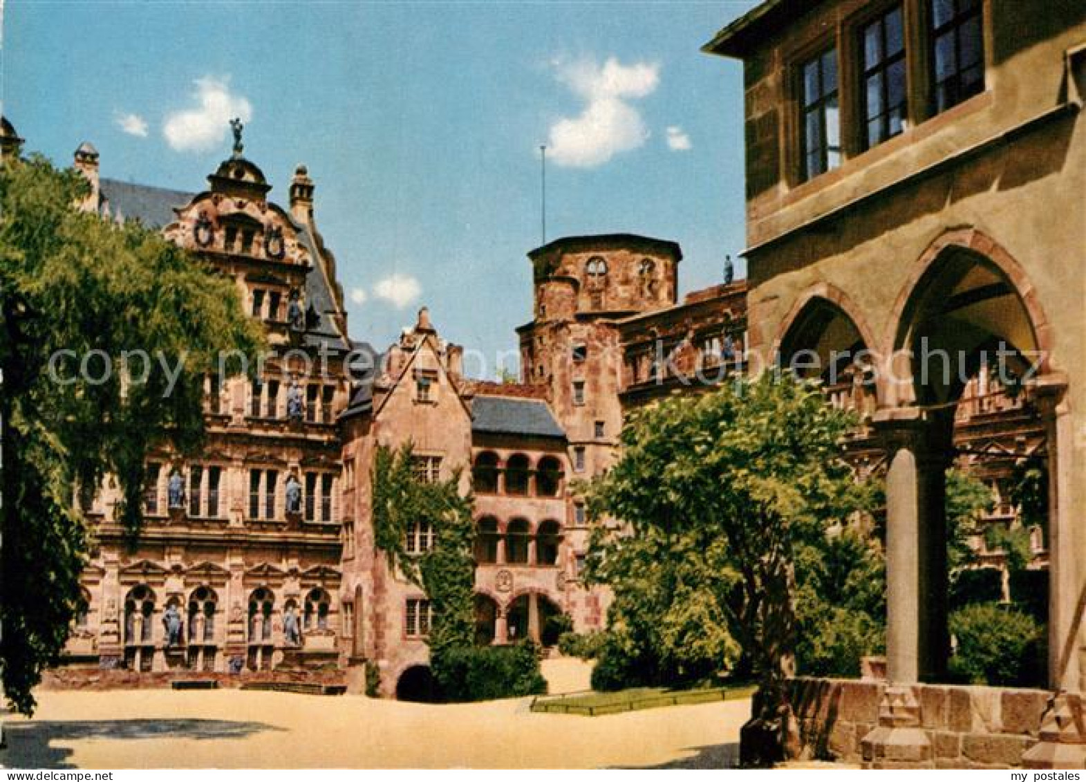 72977059 Heidelberg Neckar Schlosshof Heidelberg Neckar - Heidelberg