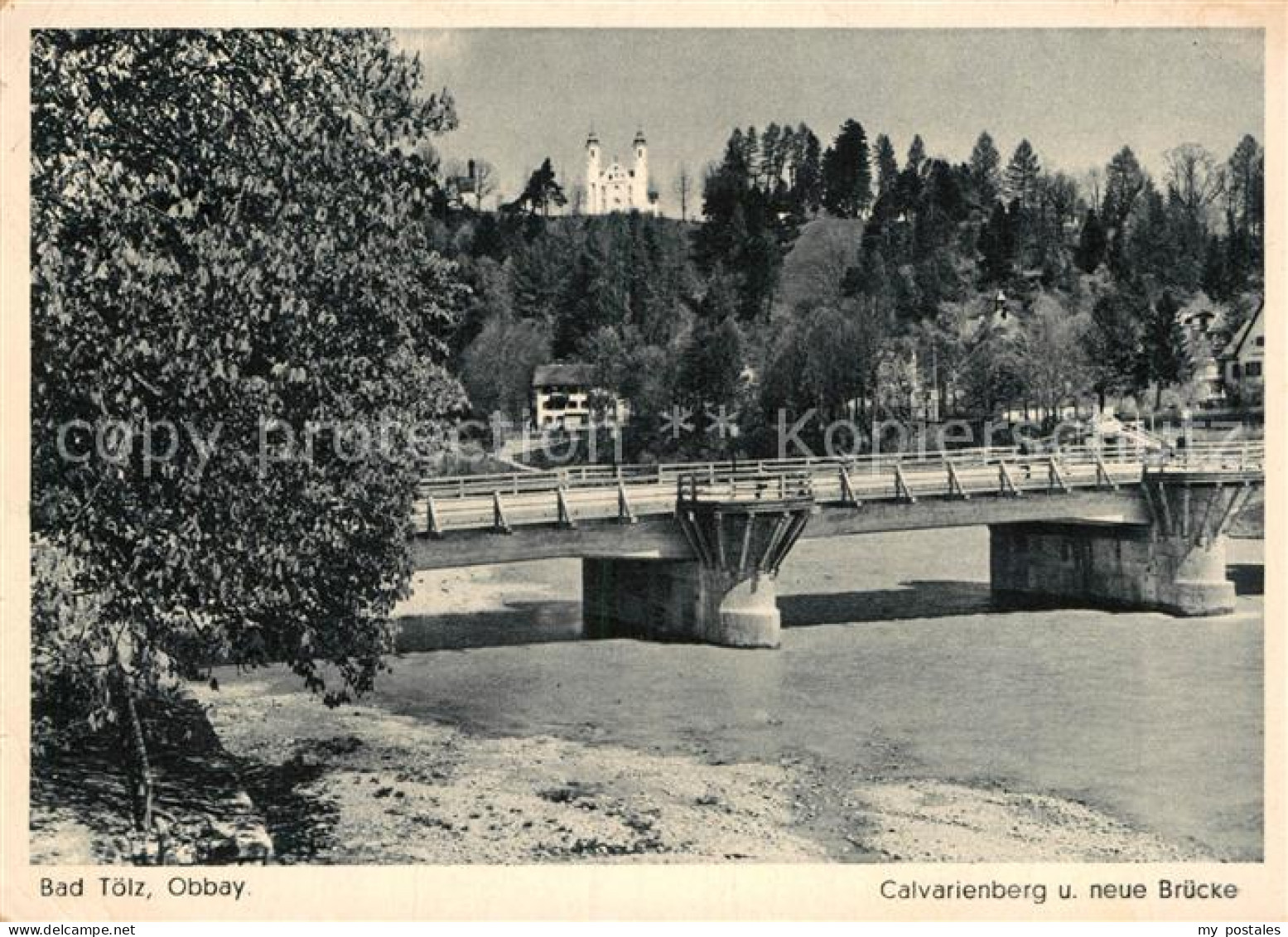 72977045 Bad Toelz Calvarienberg Und Neue Bruecke Bad Toelz - Bad Tölz