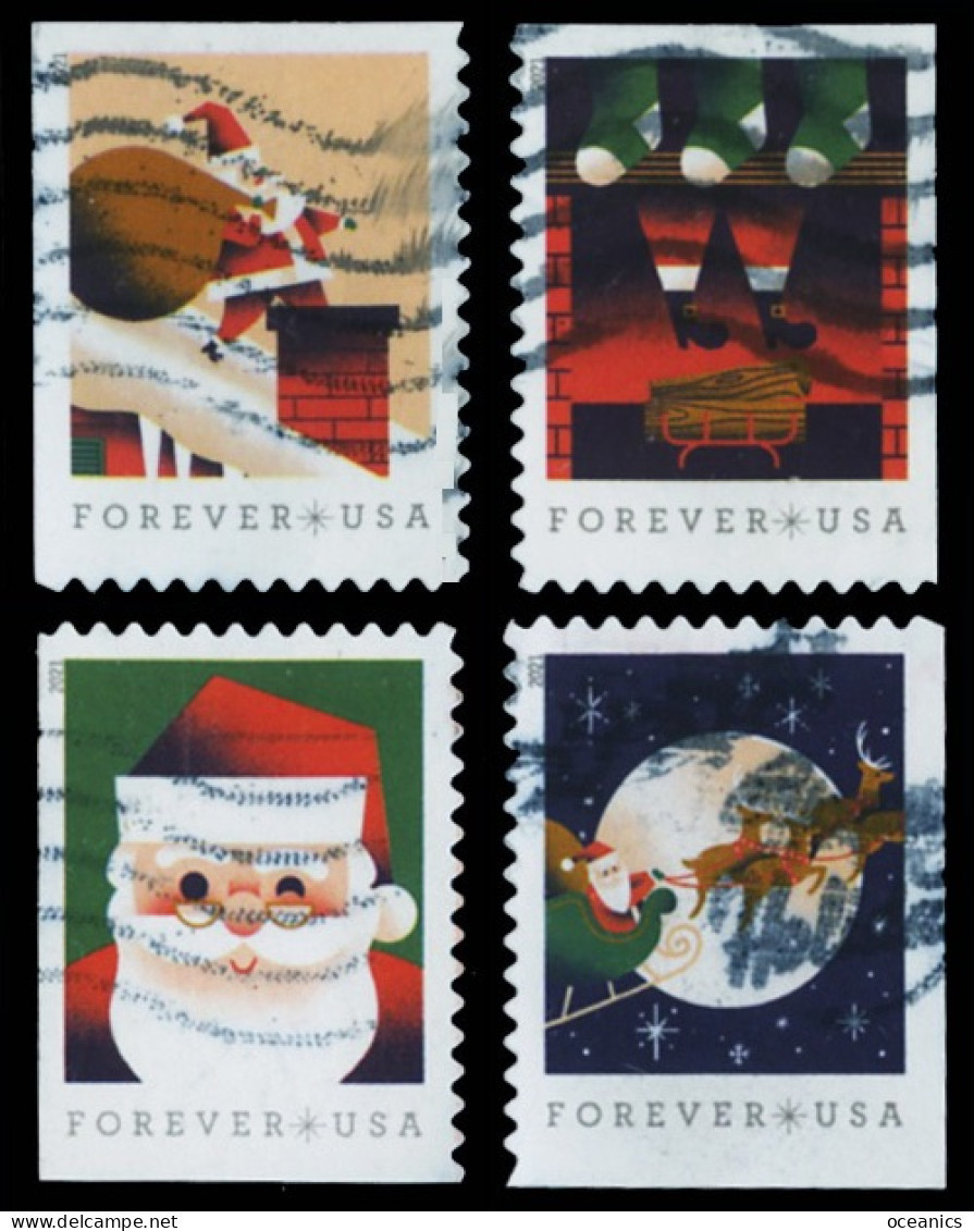 Etats-Unis / United States (Scott No.5644-47 - Christmas) (o) Set P2 - Oblitérés