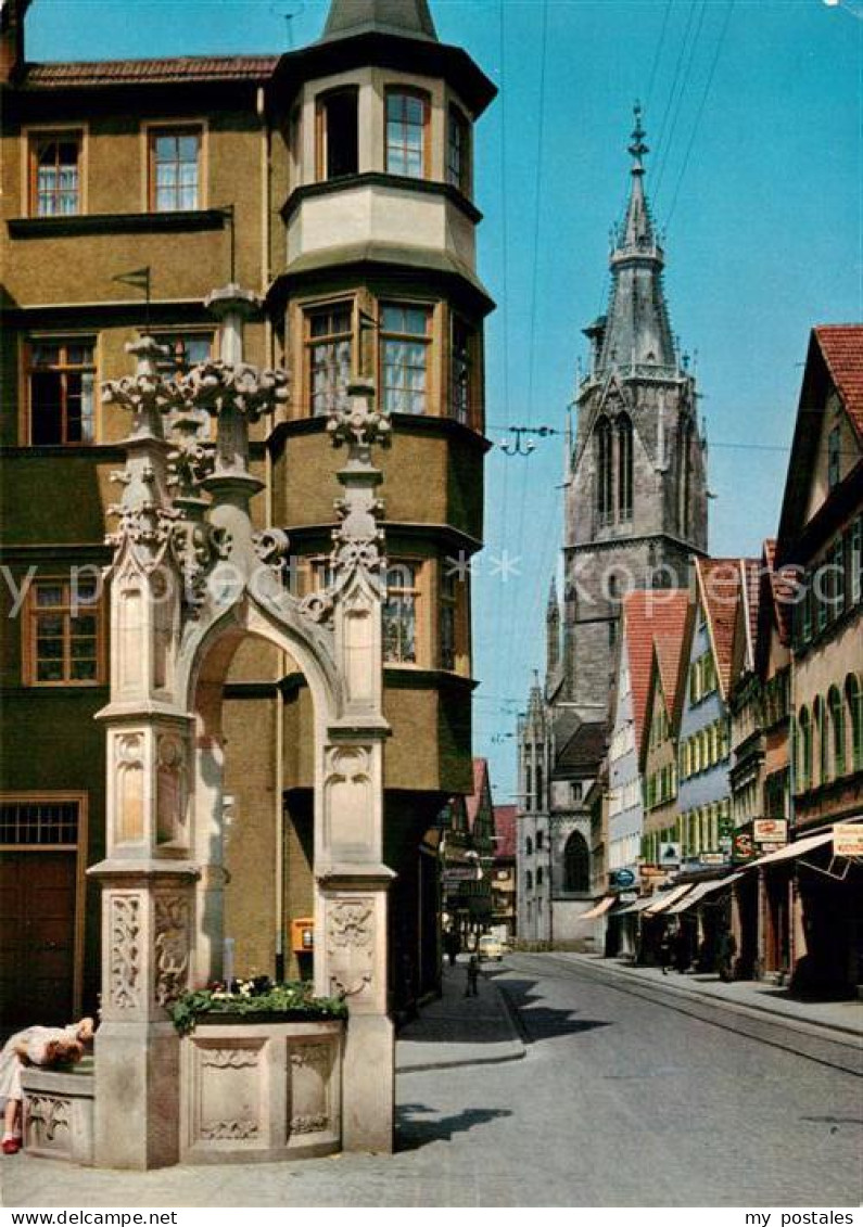 72976133 Reutlingen BW Wilhelmstrasse Mit Lindenbrunnen  - Reutlingen