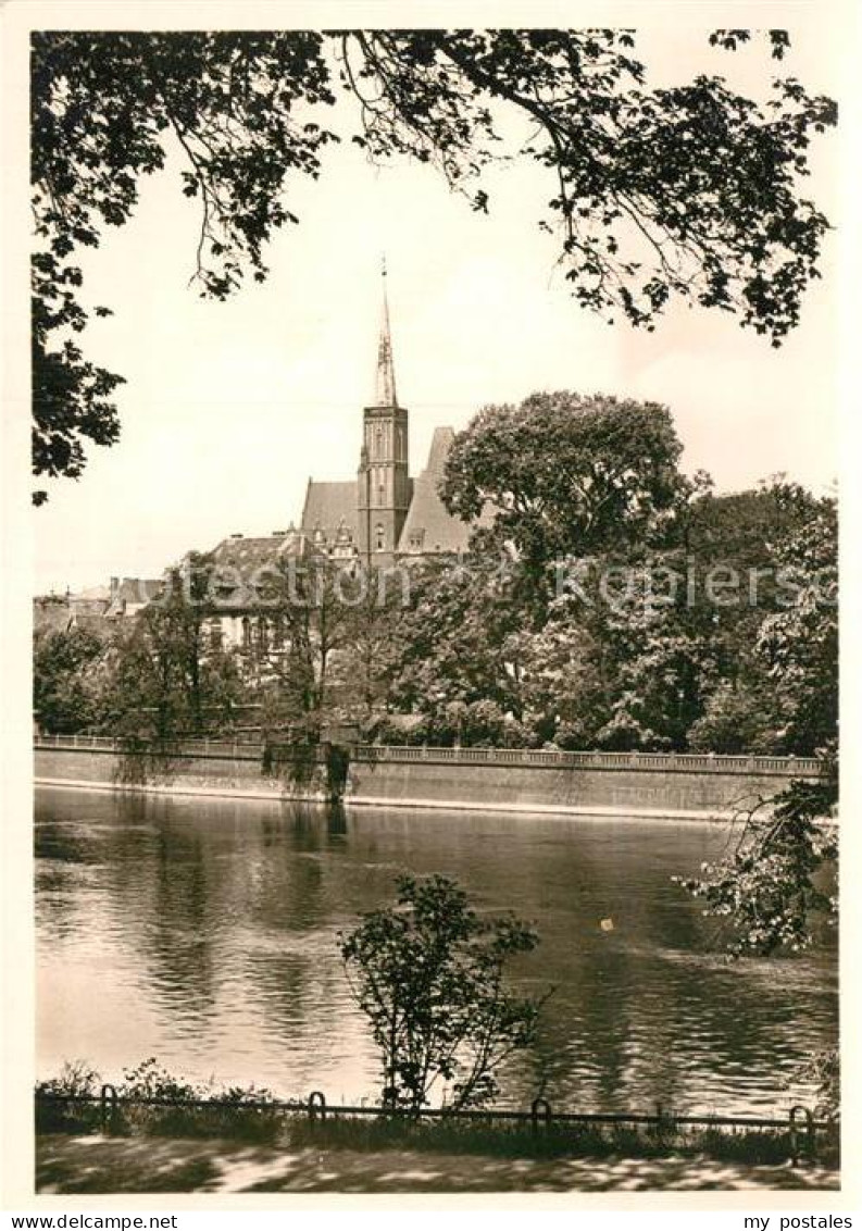 72975019 Breslau Niederschlesien Dominsel Und Kreuzkirche Breslau Niederschlesie - Poland