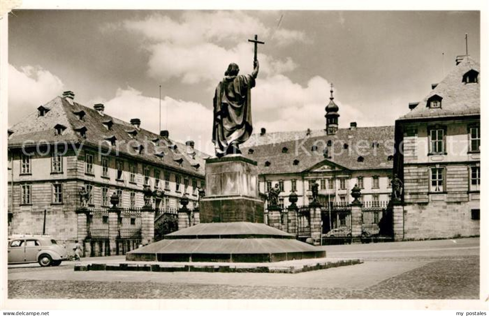 72974996 Fulda Schloss Mit Bonifatius Denkmal Statue Fulda - Fulda