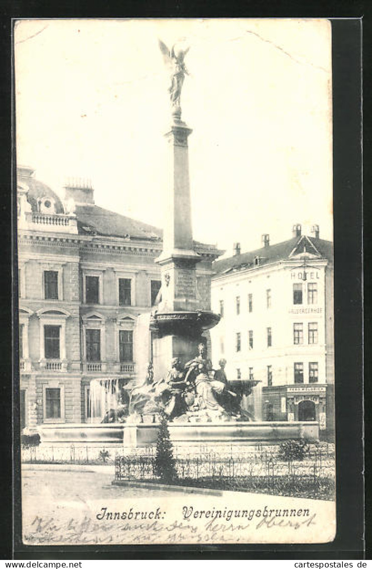 AK Innsbruck, Am Vereinigungsbrunnen  - Sonstige & Ohne Zuordnung