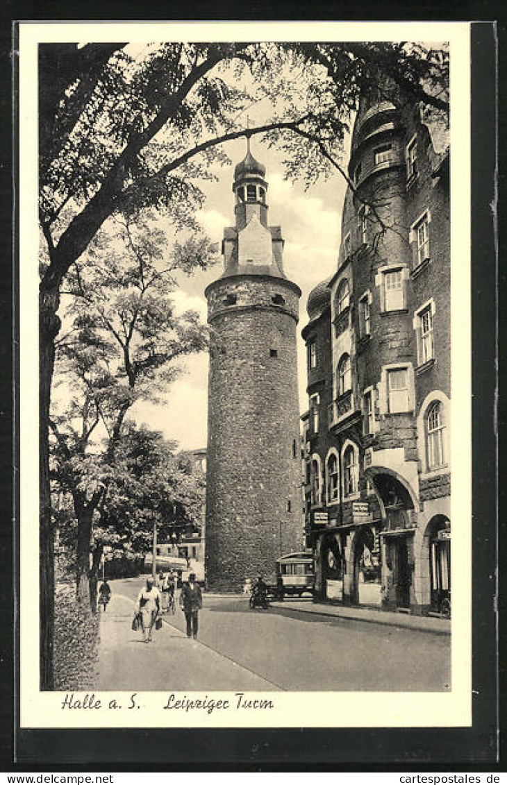 AK Halle / Saale, Am Leipziger Turm  - Andere & Zonder Classificatie