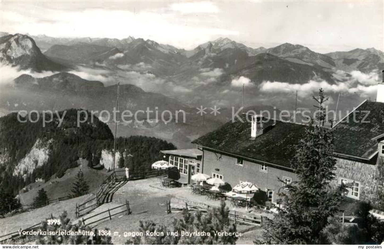 72974542 Vorderkaiserfeldenhuette Gegen Rofan Und Bayerische Vorberge Alpenpanor - Andere & Zonder Classificatie