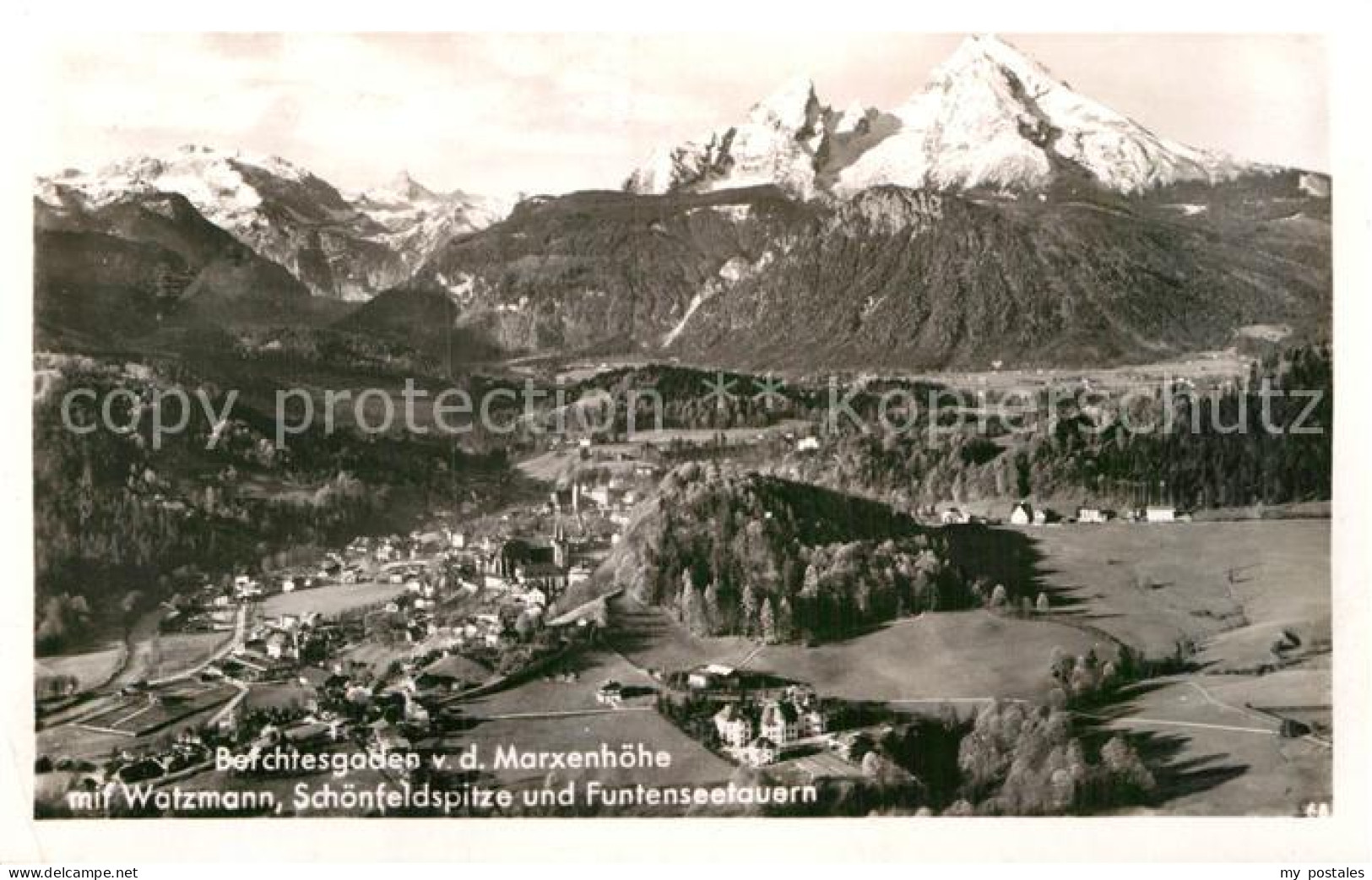 72974518 Berchtesgaden Panorama Blick Von Der Marxenhoehe Mit Watzmann Schoenfel - Berchtesgaden