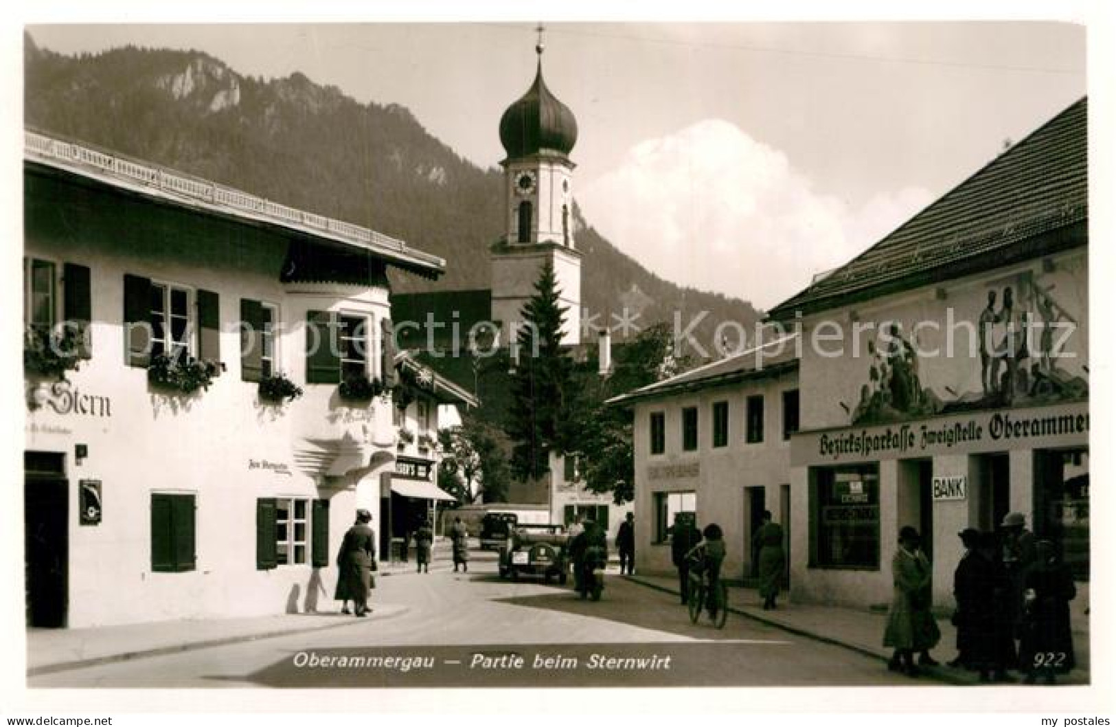 72974517 Oberammergau Partie Beim Sternwirt Kirche Oberammergau - Oberammergau