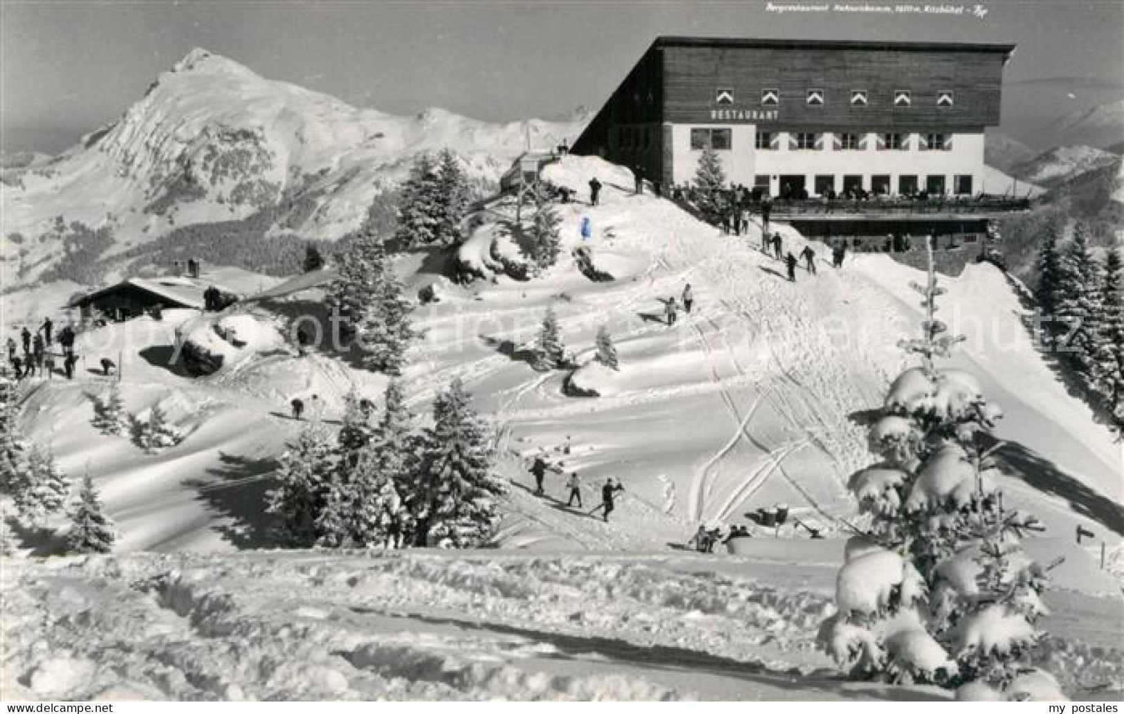 72974445 Kitzbuehel Tirol Bergrestaurant Hahnenkamm Wintersportplatz Alpen Kitzb - Sonstige & Ohne Zuordnung