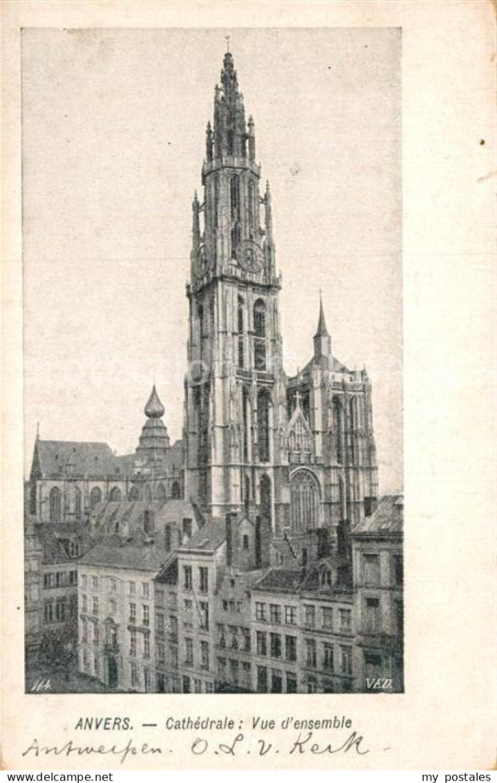 72974424 Anvers Antwerpen Cathedrale Vue D Ensemble Anvers Antwerpen - Antwerpen