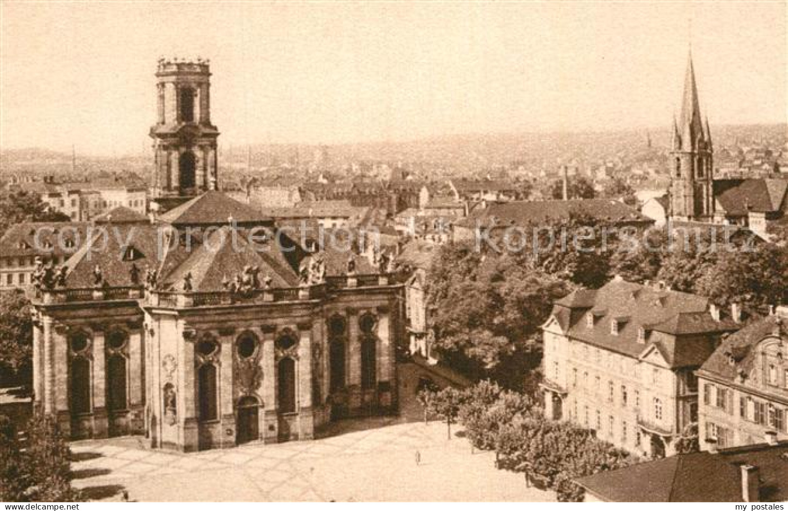 72974391 Saarbruecken Stadtbild Mit Ludwigskirche Und St Jakobskirche Saarbrueck - Saarbrücken