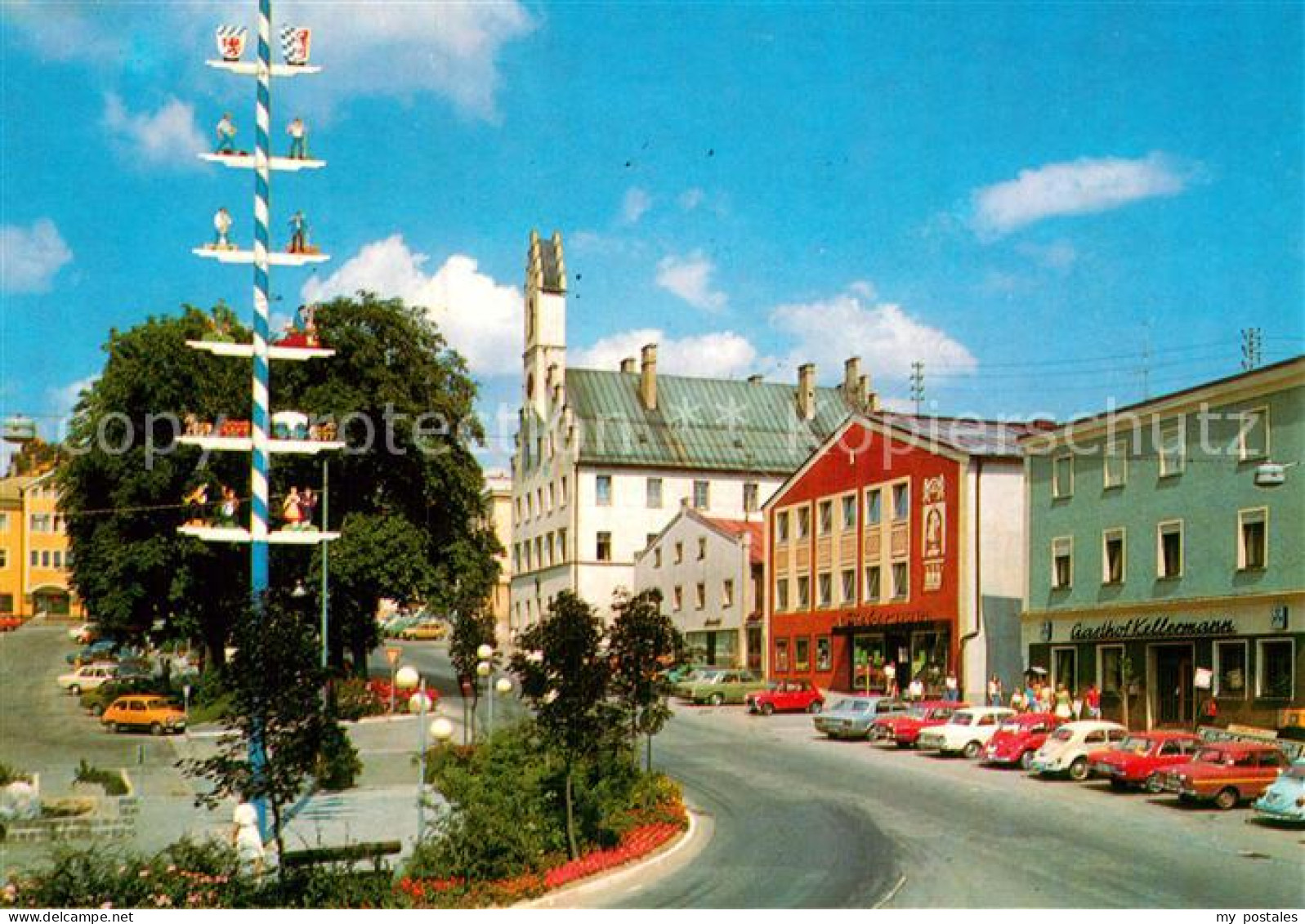 72974129 Grafenau Niederbayern Stadtplatz Altes Rathaus  Grafenau Niederbayern - Autres & Non Classés