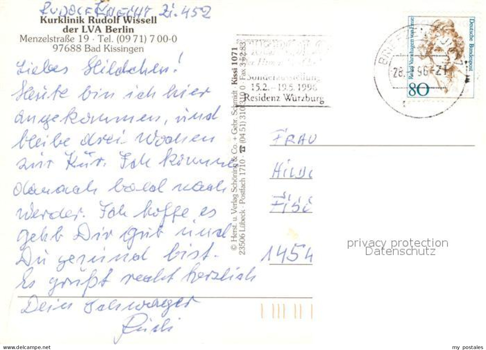 72974072 Bad Kissingen Kurklinik Rudolf Wissell  Bad Kissingen - Bad Kissingen