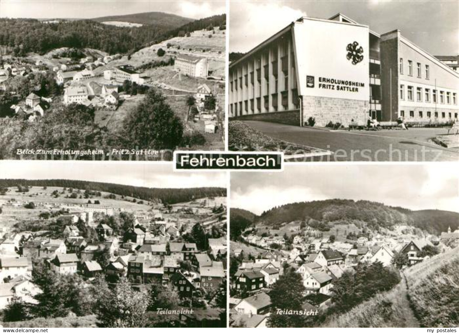 72973916 Fehrenbach Thueringer Wald Stadtpanorama Erholungsheim Fritz Sattler Fe - Masserberg