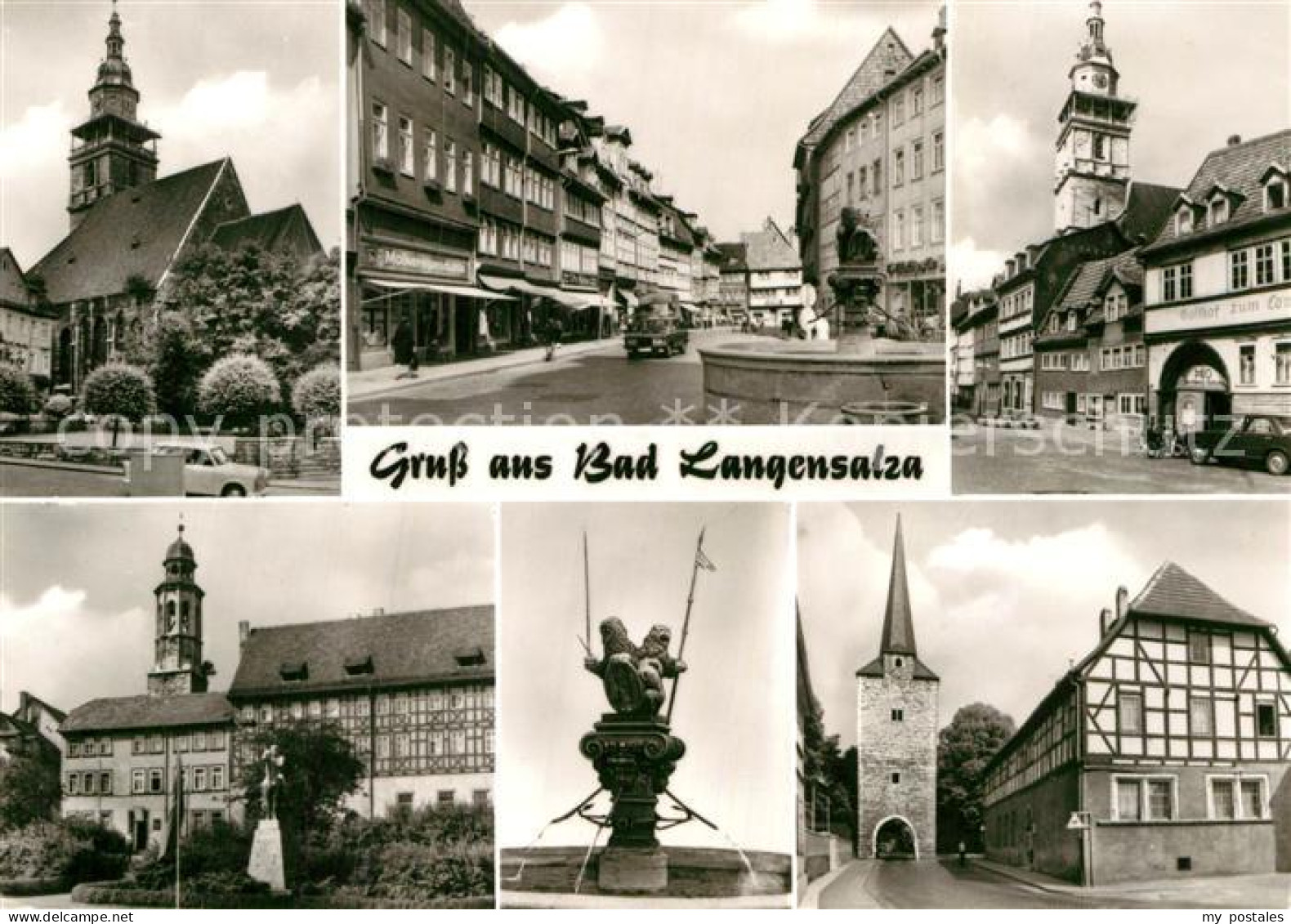 72973909 Bad Langensalza Marktkirche Marktstrasse Kornmarkt Thaelmannplatz Museu - Bad Langensalza