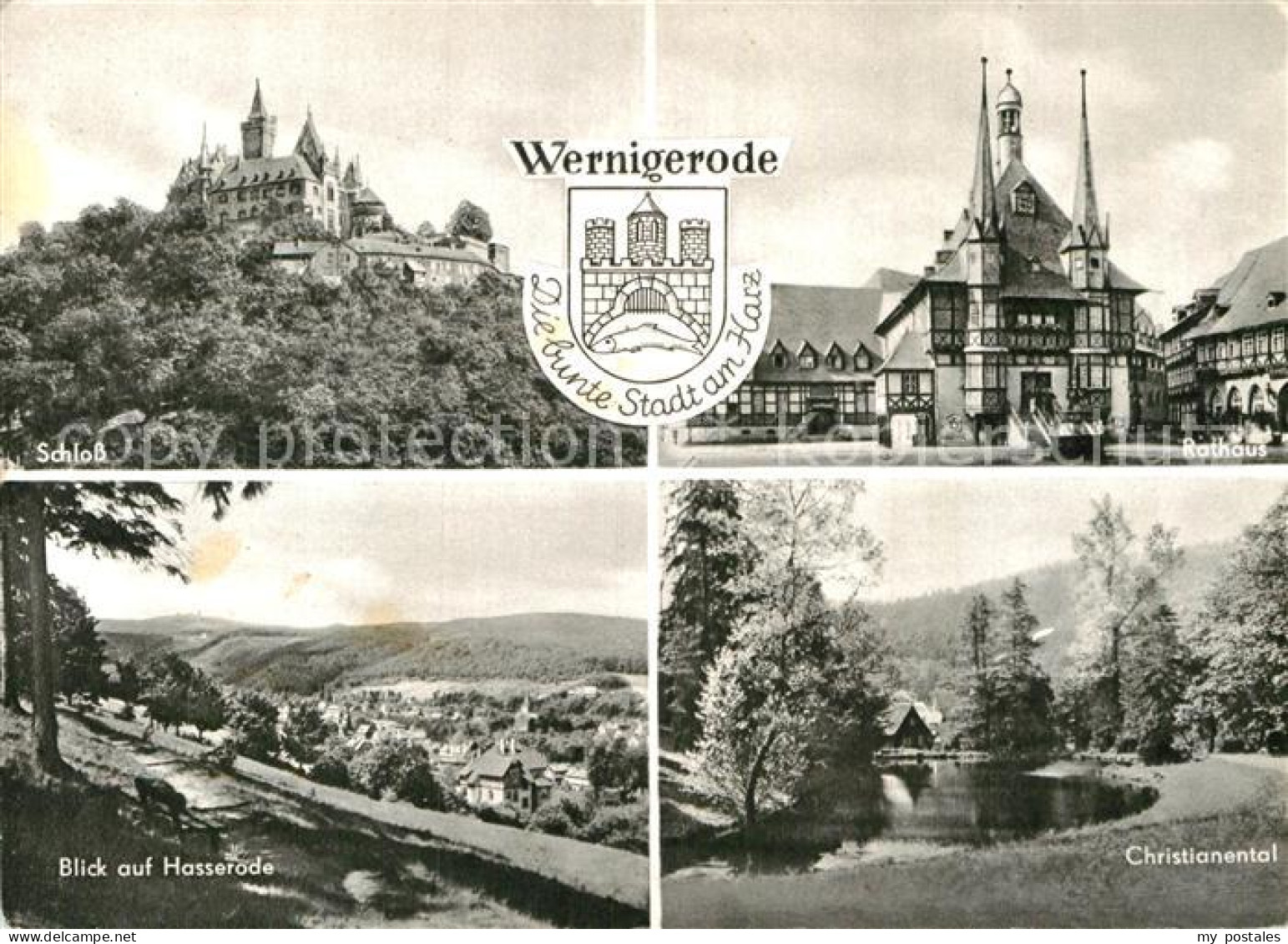 72973906 Wernigerode Harz Schloss Rathaus Christianental Blick Auf Hasserode Wer - Wernigerode