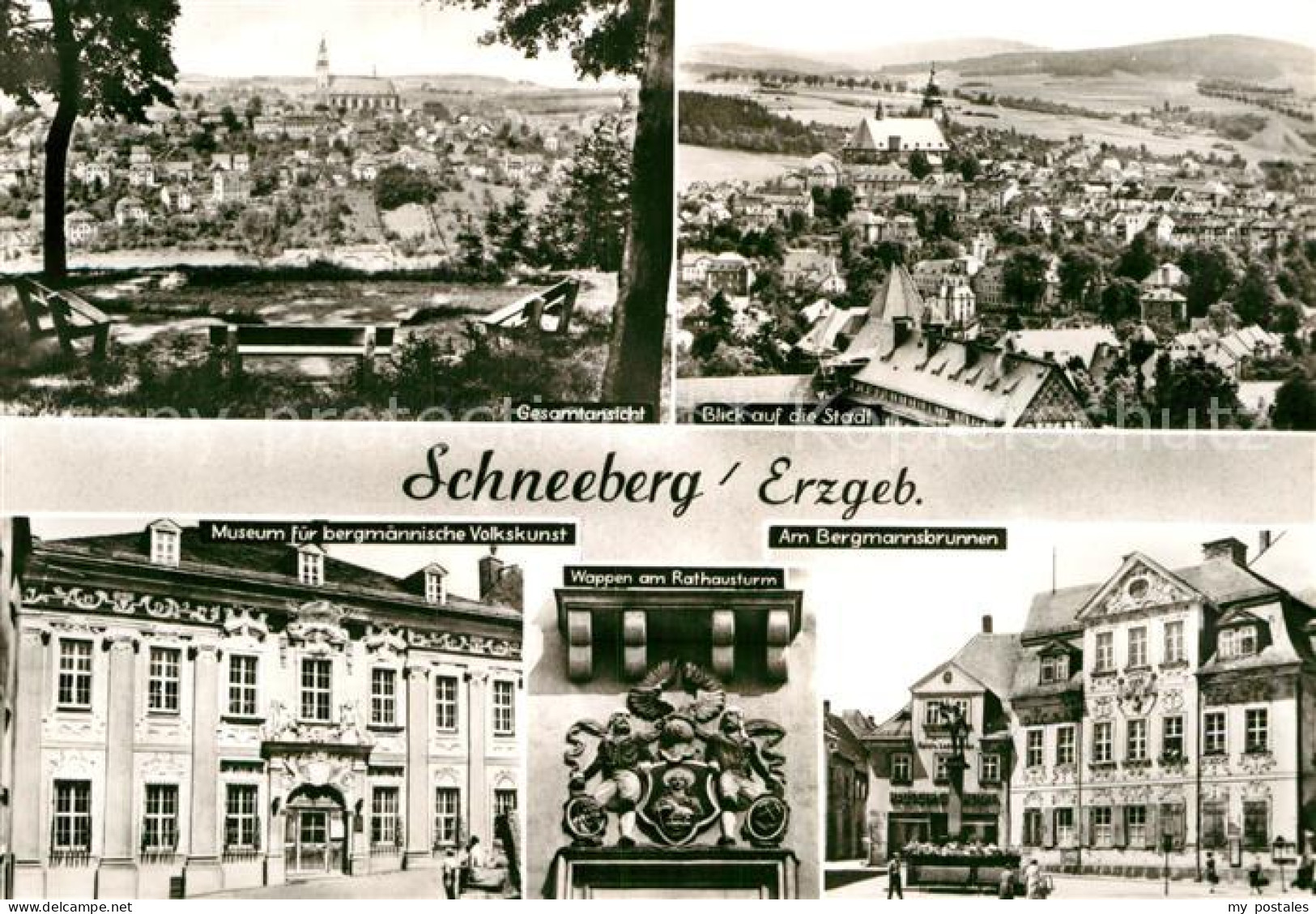 72973897 Schneeberg Erzgebirge Gesamtansicht Stadtpanorama Museum Bergmaennische - Autres & Non Classés