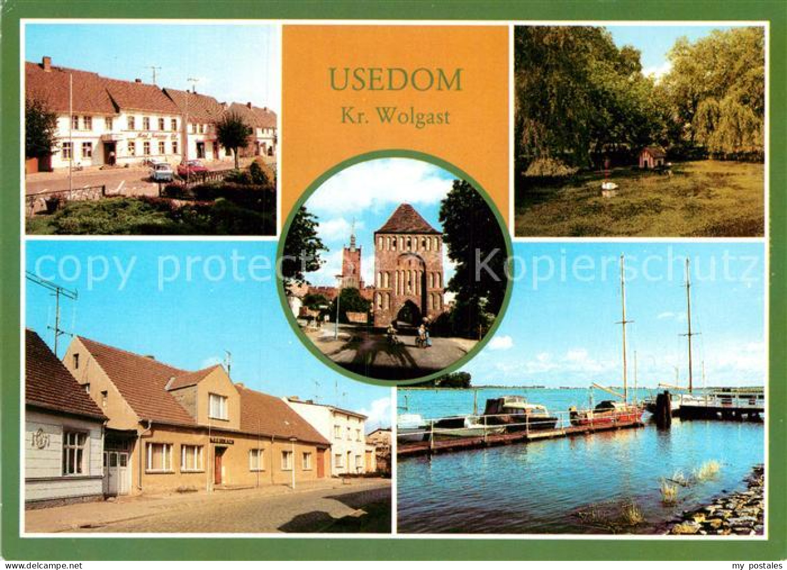 72972878 Usedom Markt Park Klubhaus Anklamer Tor Hafen Usedom - Usedom