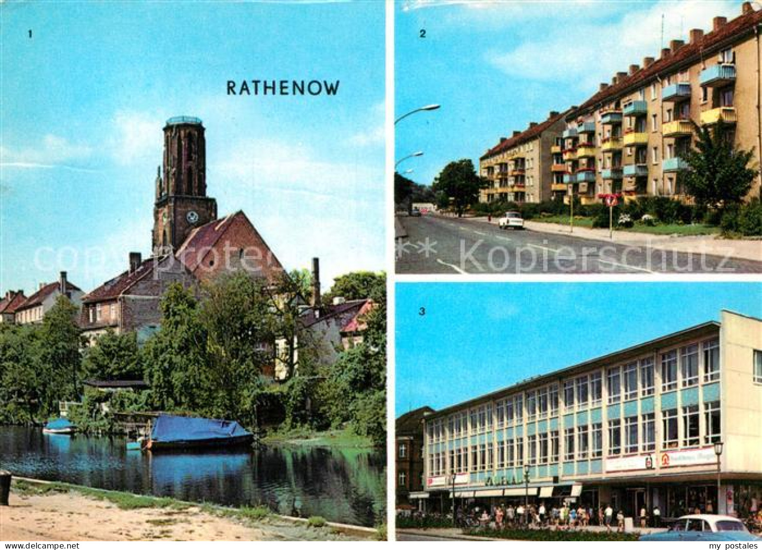 72972864 Rathenow Havel Am Schleusenweg Leninallee Kaufhaus Magnet Rathenow - Rathenow