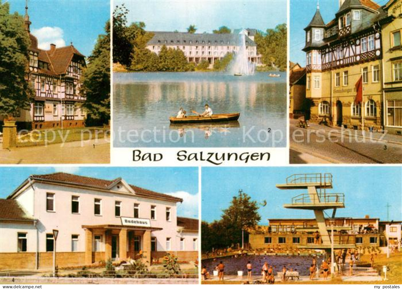 72972691 Bad Salzungen Kurbuecherei Kurhaus Burgsee Henneberger Haus Badehaus Sc - Bad Salzungen