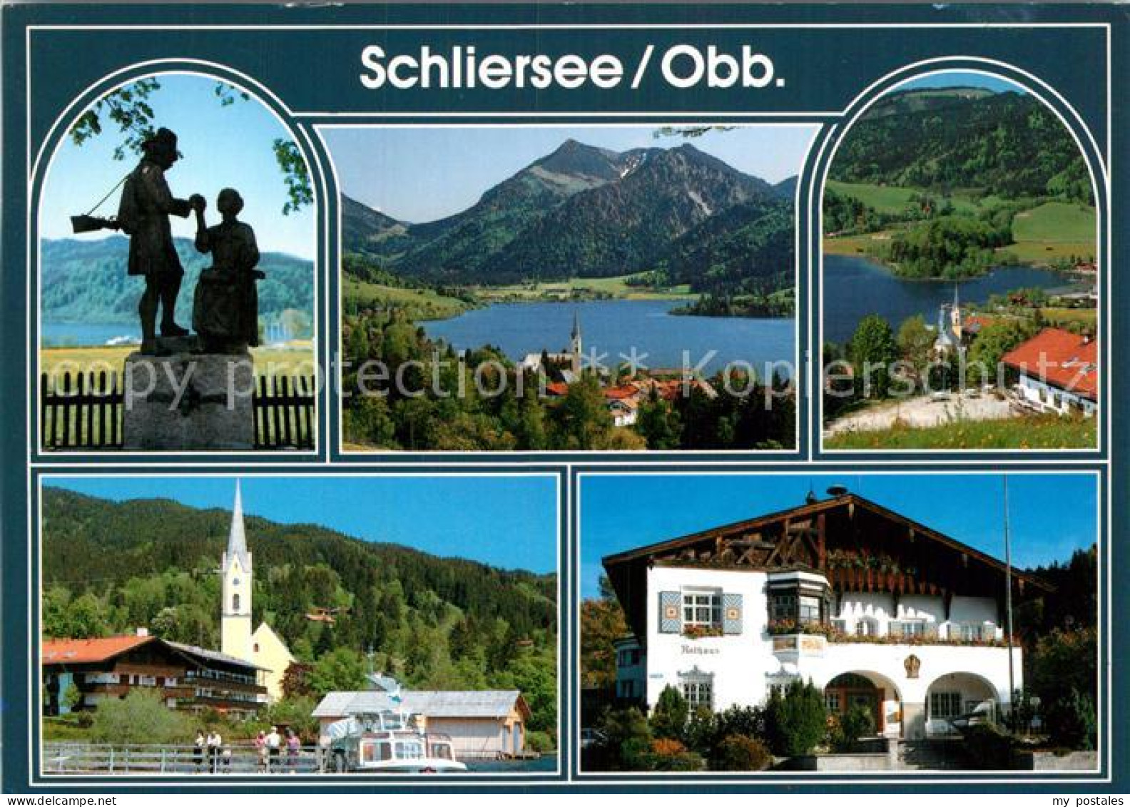 72972558 Schliersee Landschaftspanorama Alpen Denkmal Ortsmotiv Mit Kirche Ratha - Schliersee