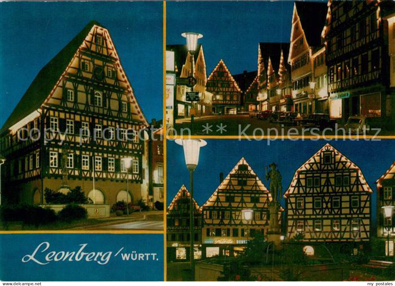 72972555 Leonberg Wuerttemberg Altstadt Fachwerkhaeuser Leonberg Wuerttemberg - Leonberg