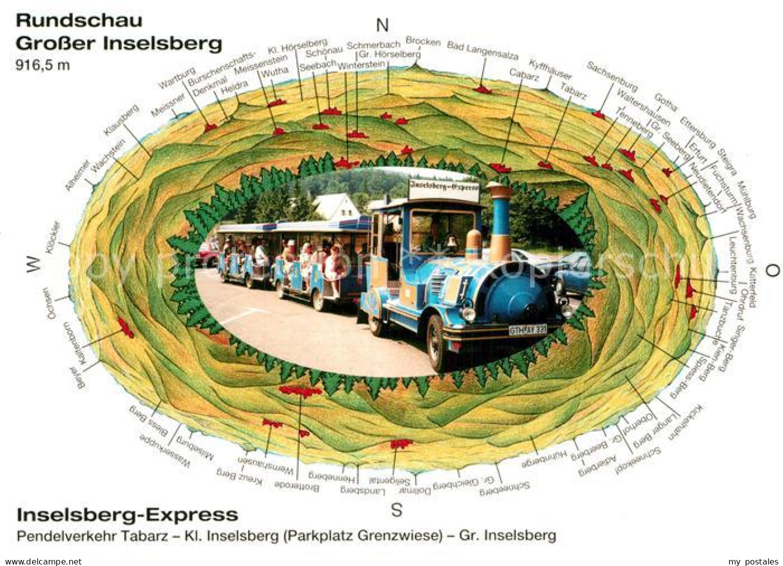 72972506 Grosser Inselsberg Inselsberg-Express Rundschau  Grosser Inselsberg - Autres & Non Classés