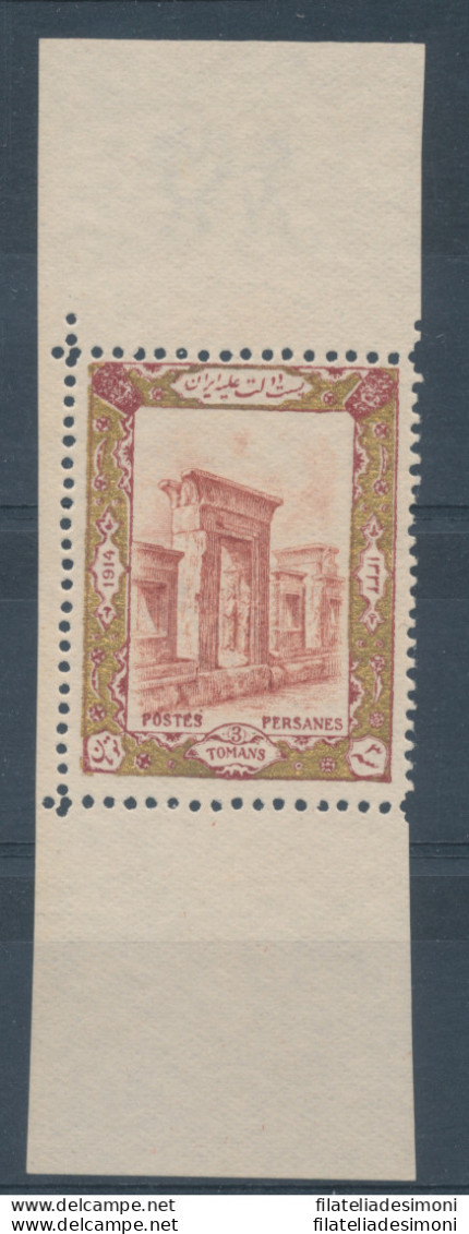 1915 Poste Persiane, Yvert N. 383 - MNH** SPLENDIDO DECALCO - Irán