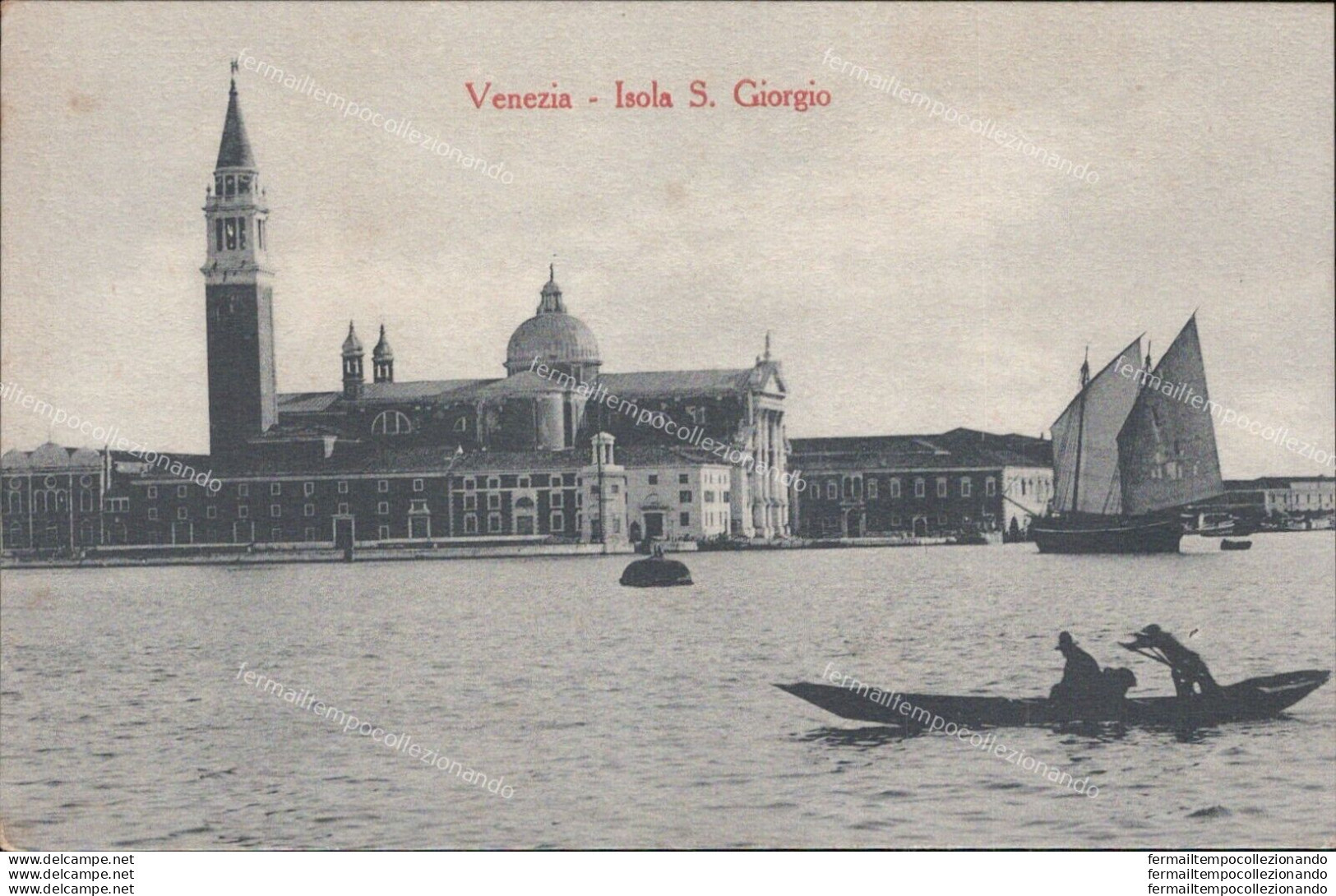 Ar218 Cartolina Venezia Citta' Isola S.giorgio - Venezia (Venice)