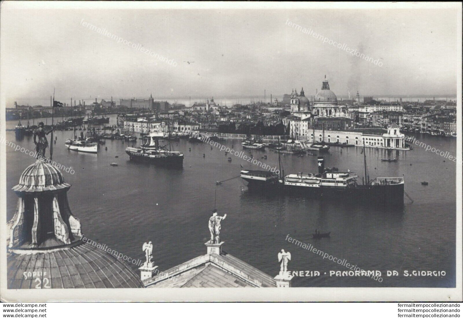 Ar250 Cartolina Venezia Citta' Panorama Da S.giorgio - Venezia (Venedig)