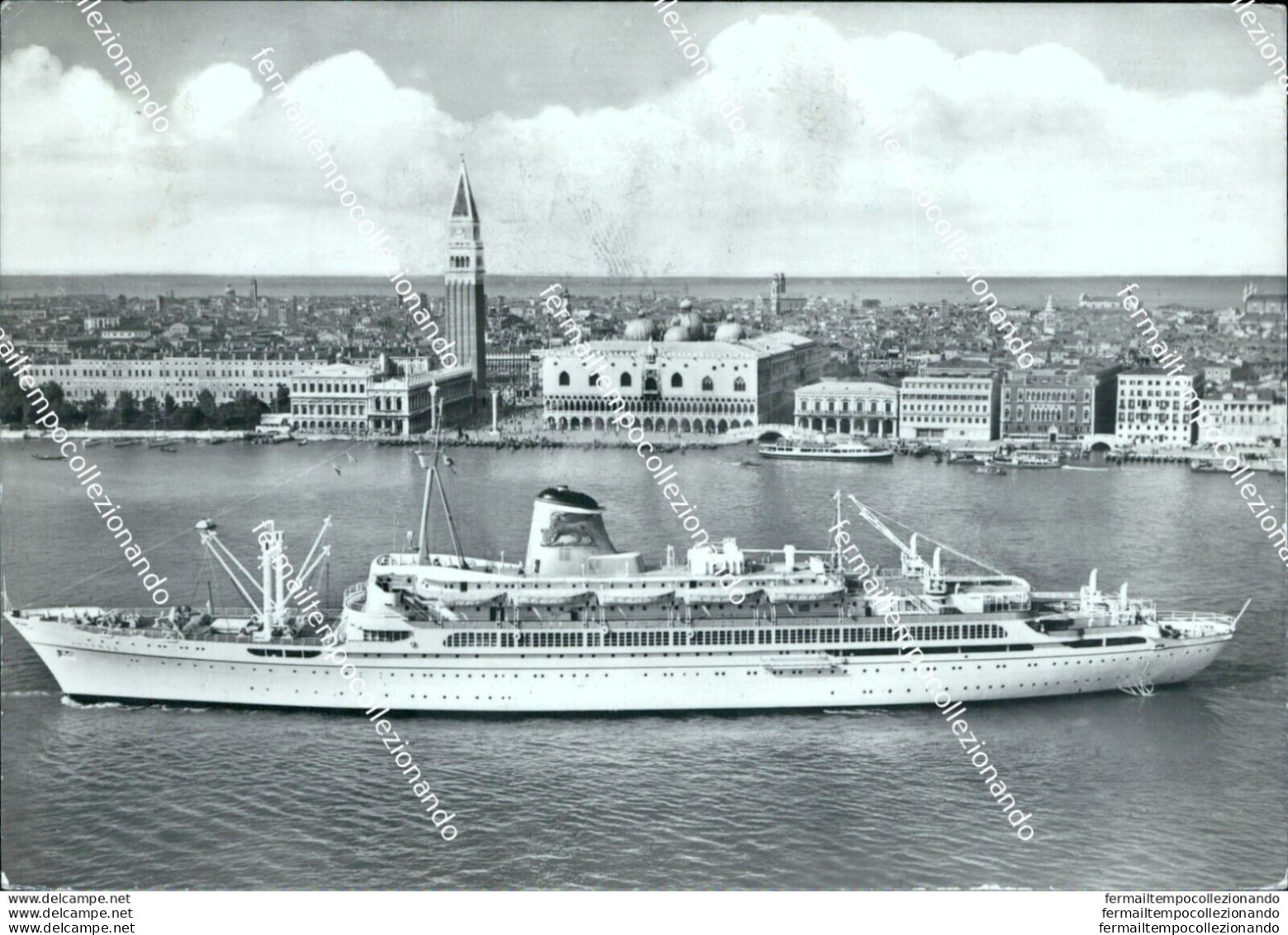 Bl581 Cartolina Venezia Nave T.n.ausonia - Venezia (Venice)