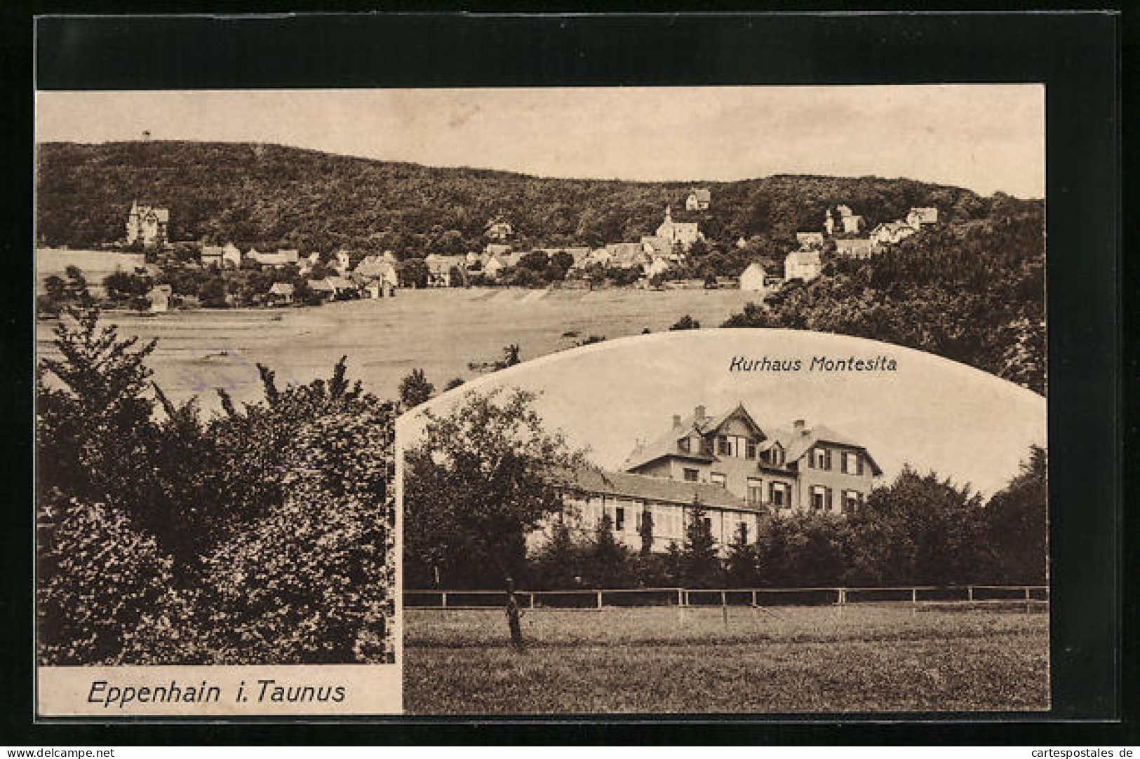 AK Eppenhain I. Taunus, Kurhaus Montesita, Panorama  - Taunus