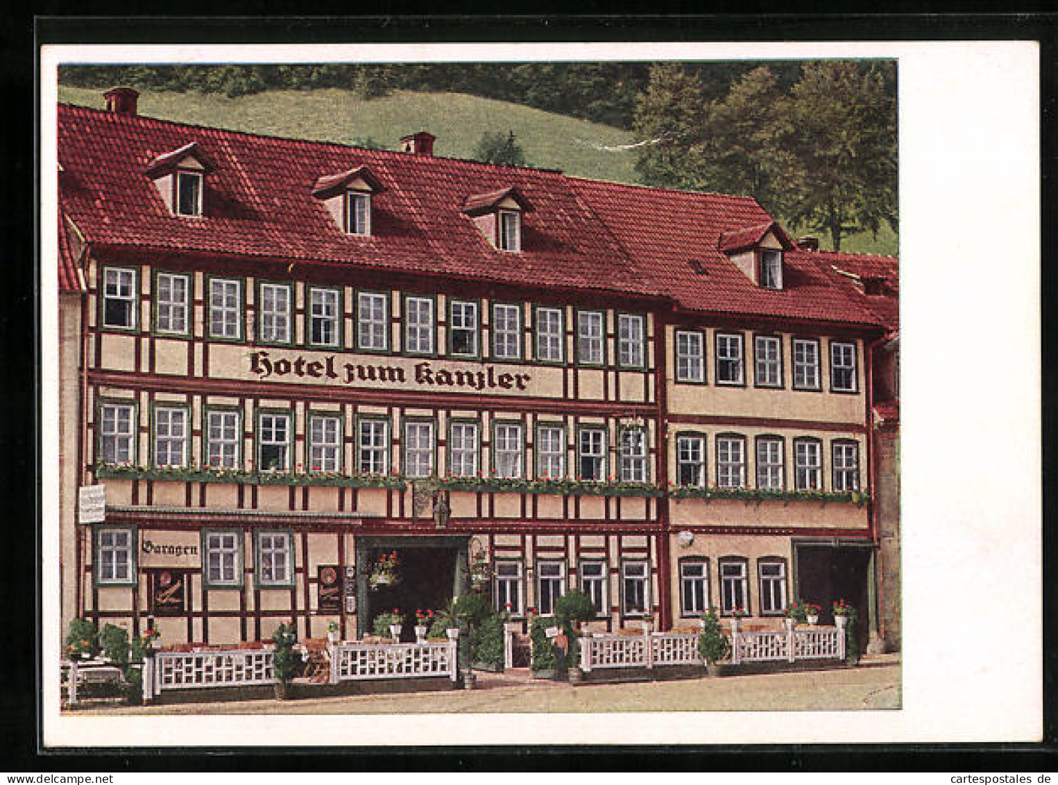 AK Stolberg /Harz, Hotel Zum Kanzler  - Stolberg (Harz)