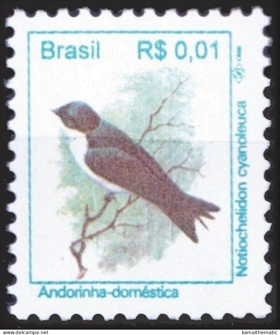 Brazil 1994 MNH 1v,  Blue-and-white Swallow, Birds - Swallows