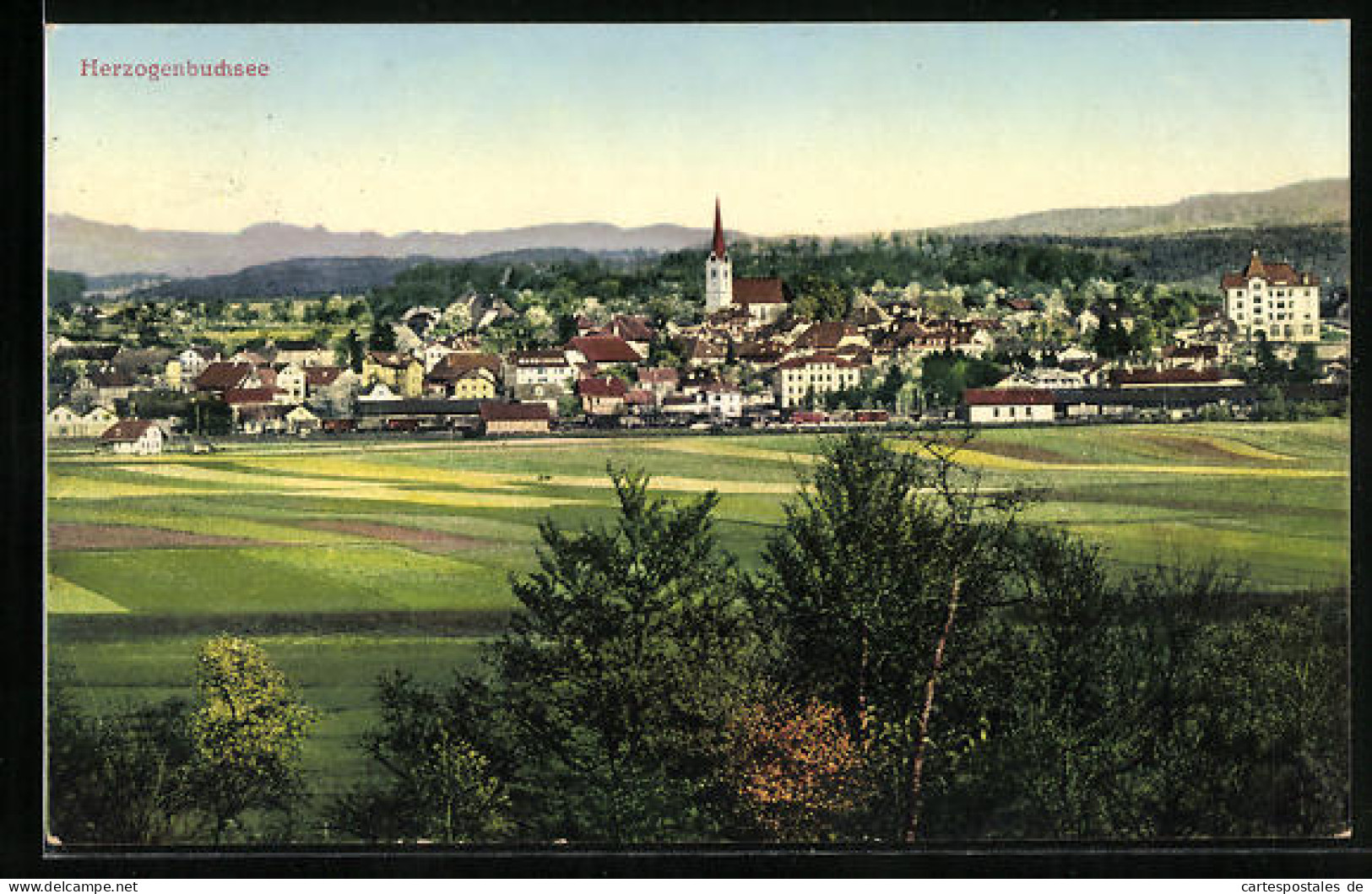 AK Herzogenbuchsee, Ortsansicht Aus Der Vogelschau  - Herzogenbuchsee