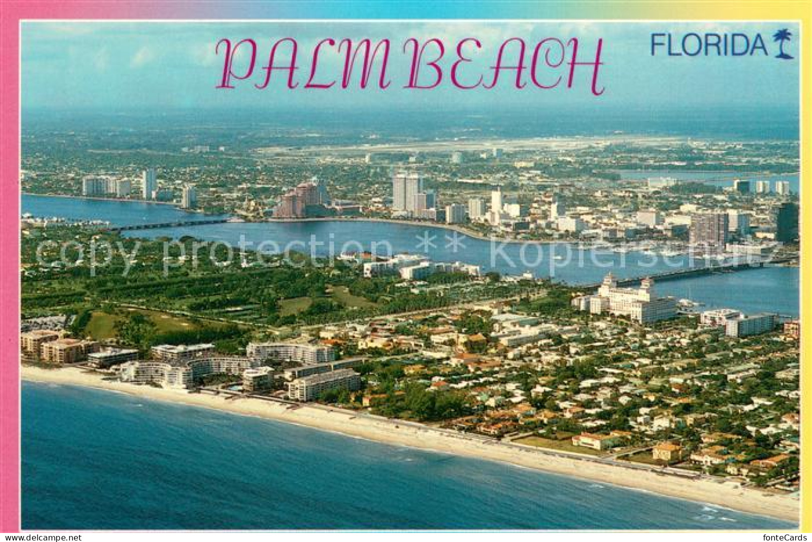 73744150 Palm_Beach Aerial View - Autres & Non Classés