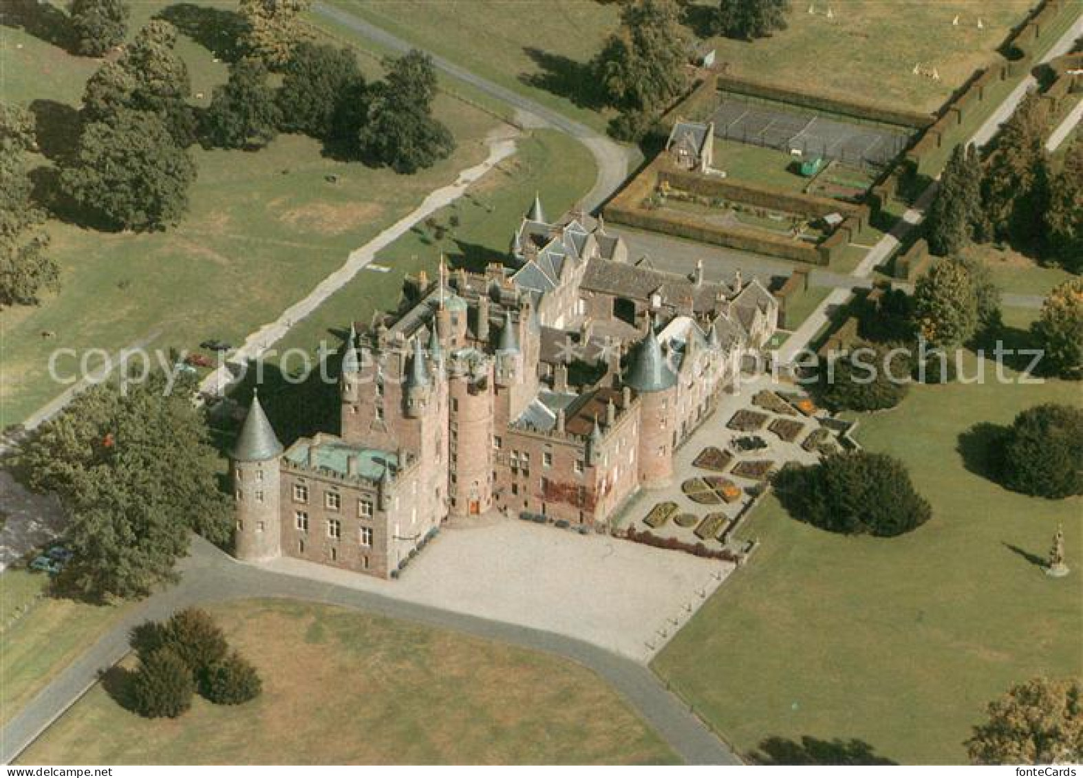 73744138 Angus UK Clamis Castle Air View  - Other & Unclassified