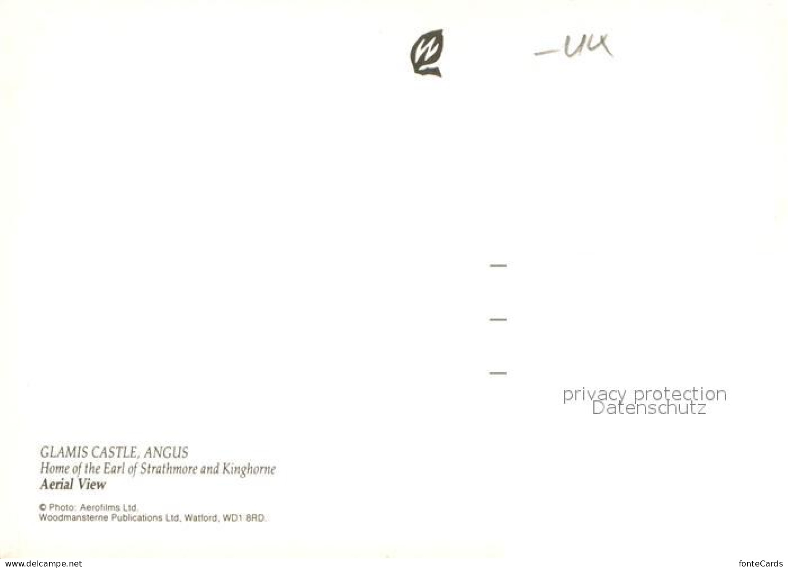 73744138 Angus UK Clamis Castle Air View  - Other & Unclassified