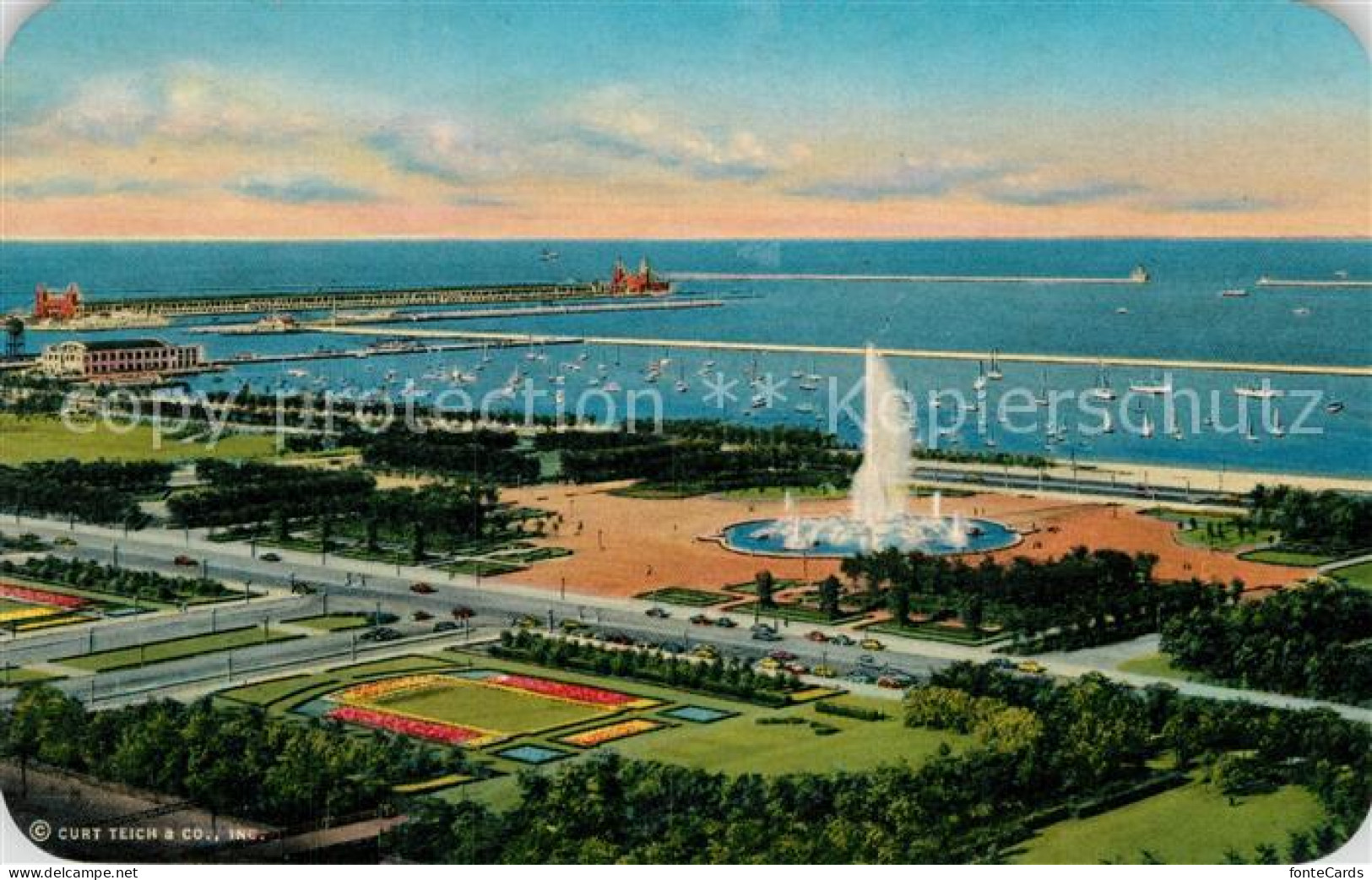 72956948 Chicago_Illinois Birds Eye View Grant Park - Other & Unclassified