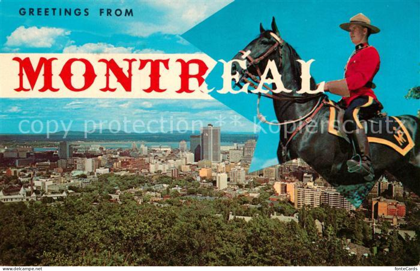 72956925 Montreal Quebec Business District From Mount Royal Gendarmerie Royal Ho - Unclassified