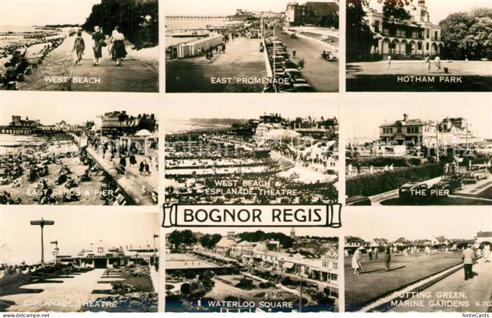 72956907 Bognor Regis Beach Promenade Hotham Park Pier Esplanade Theatre Waterlo - Autres & Non Classés