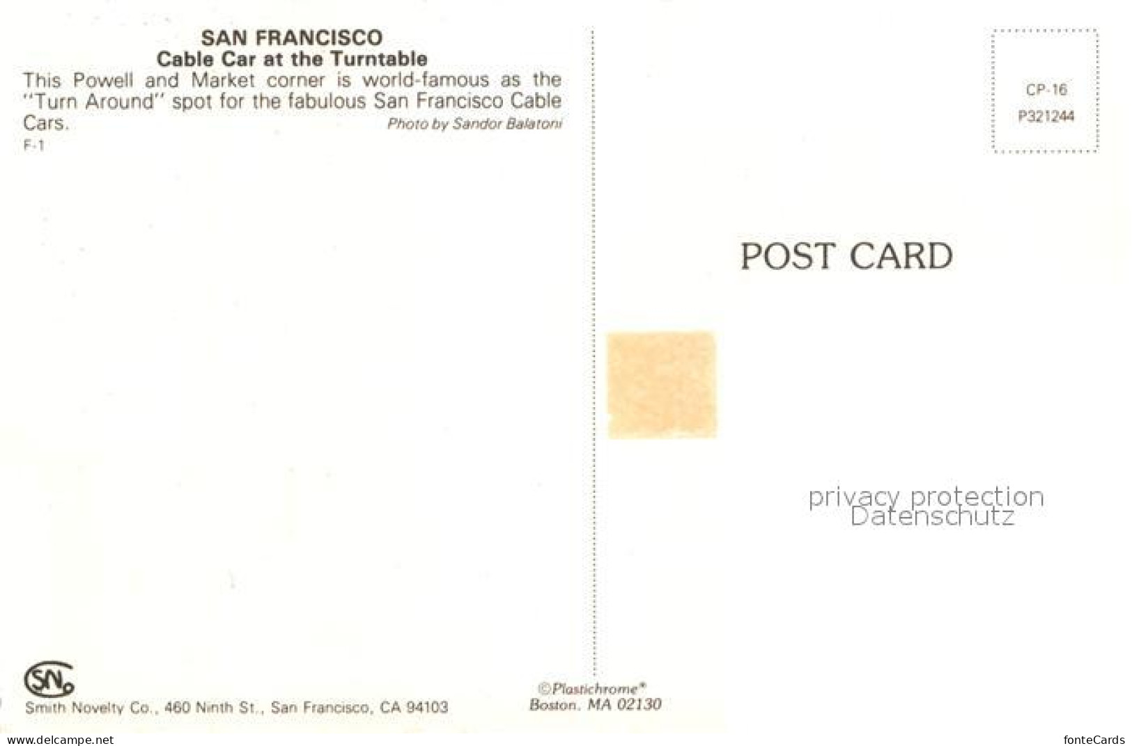 72949407 San_Francisco_California Cable Car Turntable - Other & Unclassified