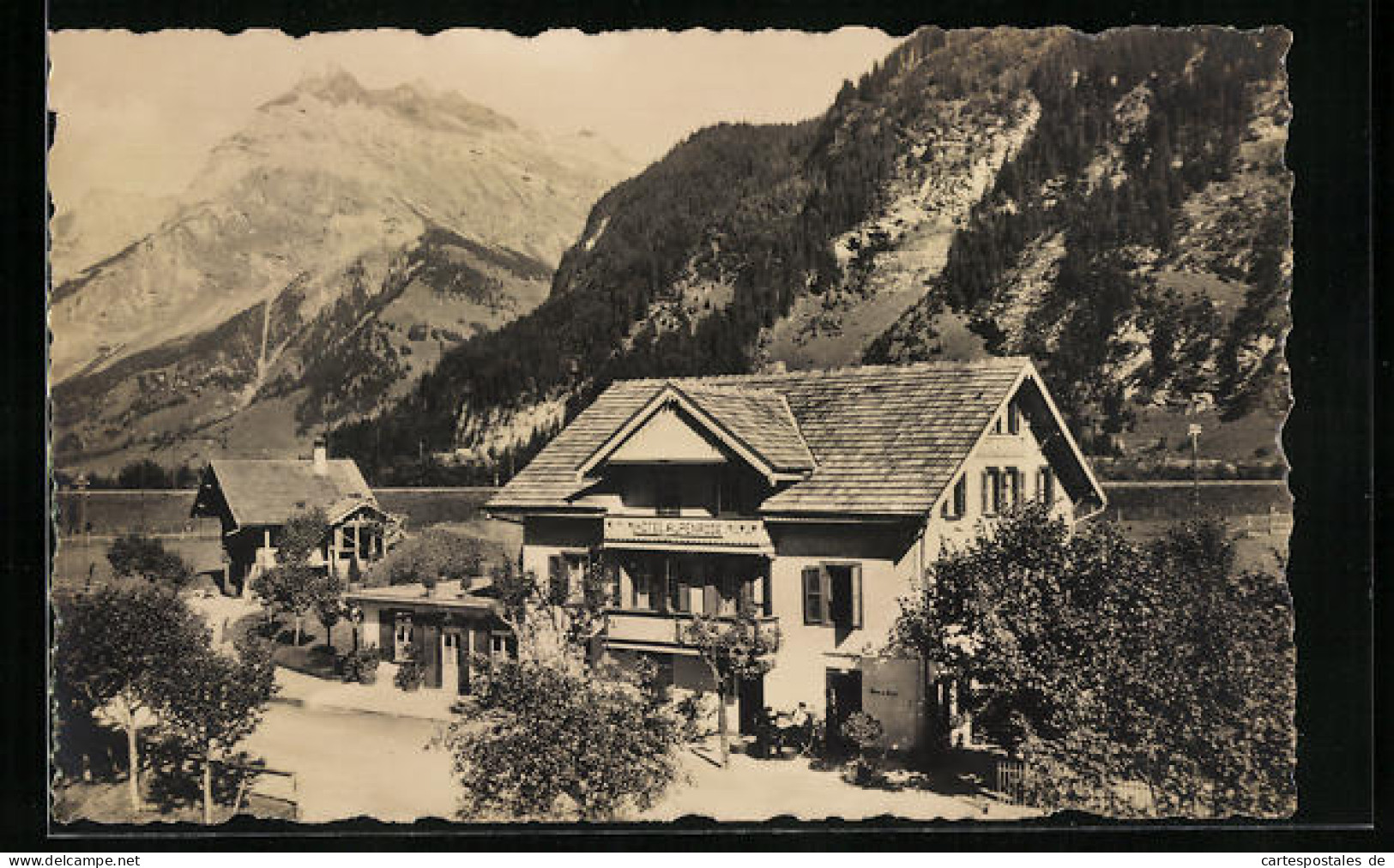 AK Kandersteg, Hotel Alpenrose Mit Gebirge  - Kandersteg