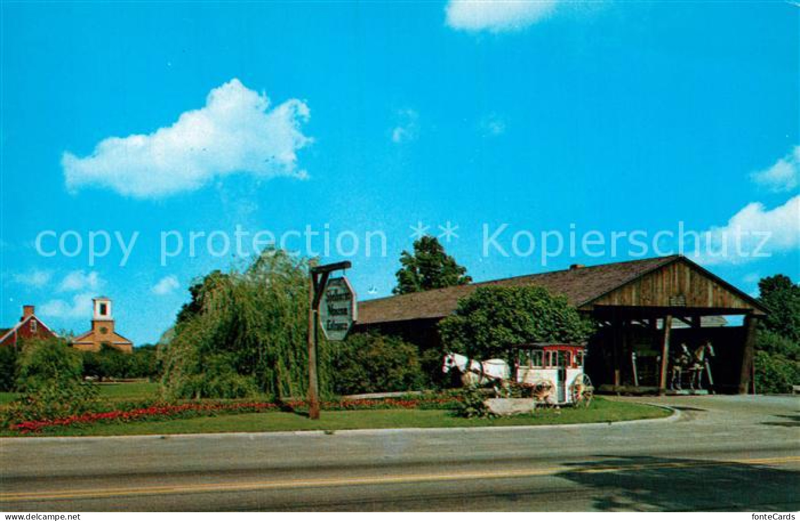 72944132 Shelburne_Vermont Old Covered Bridge Shelburne Museum - Andere & Zonder Classificatie