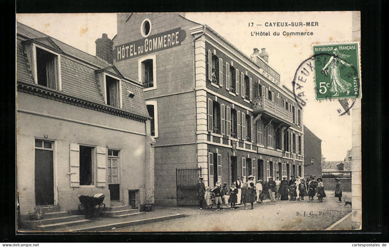 CPA Cayeux-sur-Mer, L`Hôtel Du Commerce  - Cayeux Sur Mer