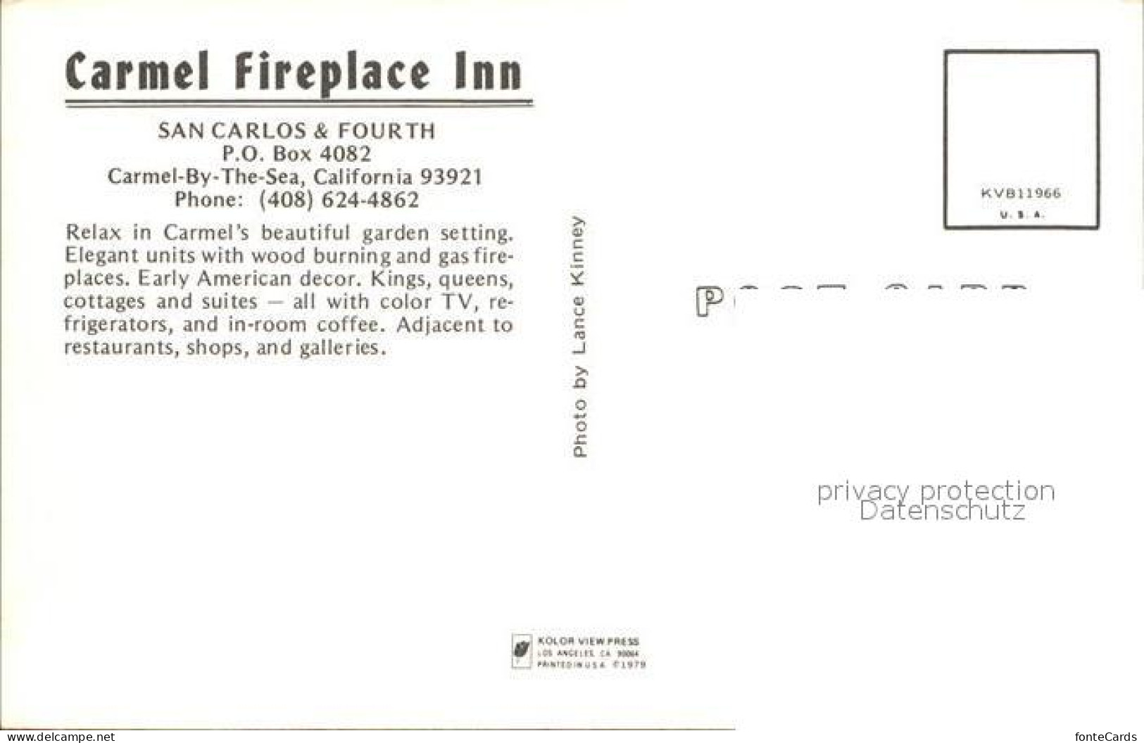 71859183 Carmel_California Carmel Fireplace Inn - Andere & Zonder Classificatie