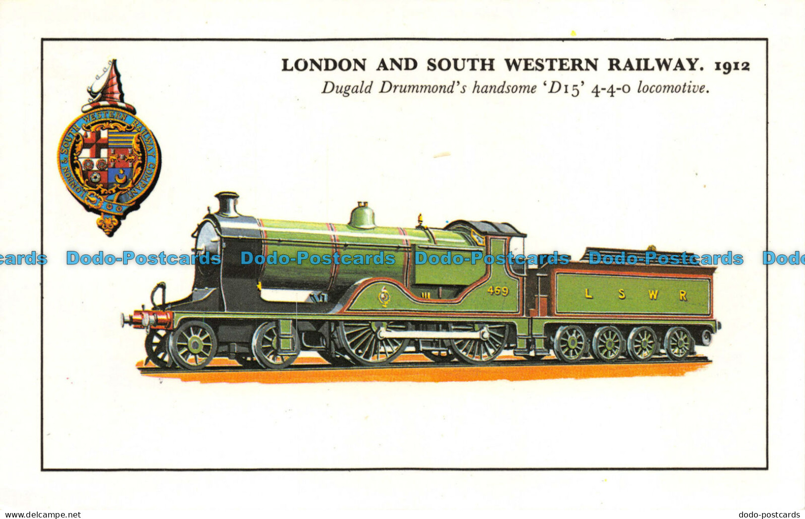 R082180 London And South Western Railway 1912. Dugald Drummonds Handsome D15 4 4 - Other & Unclassified