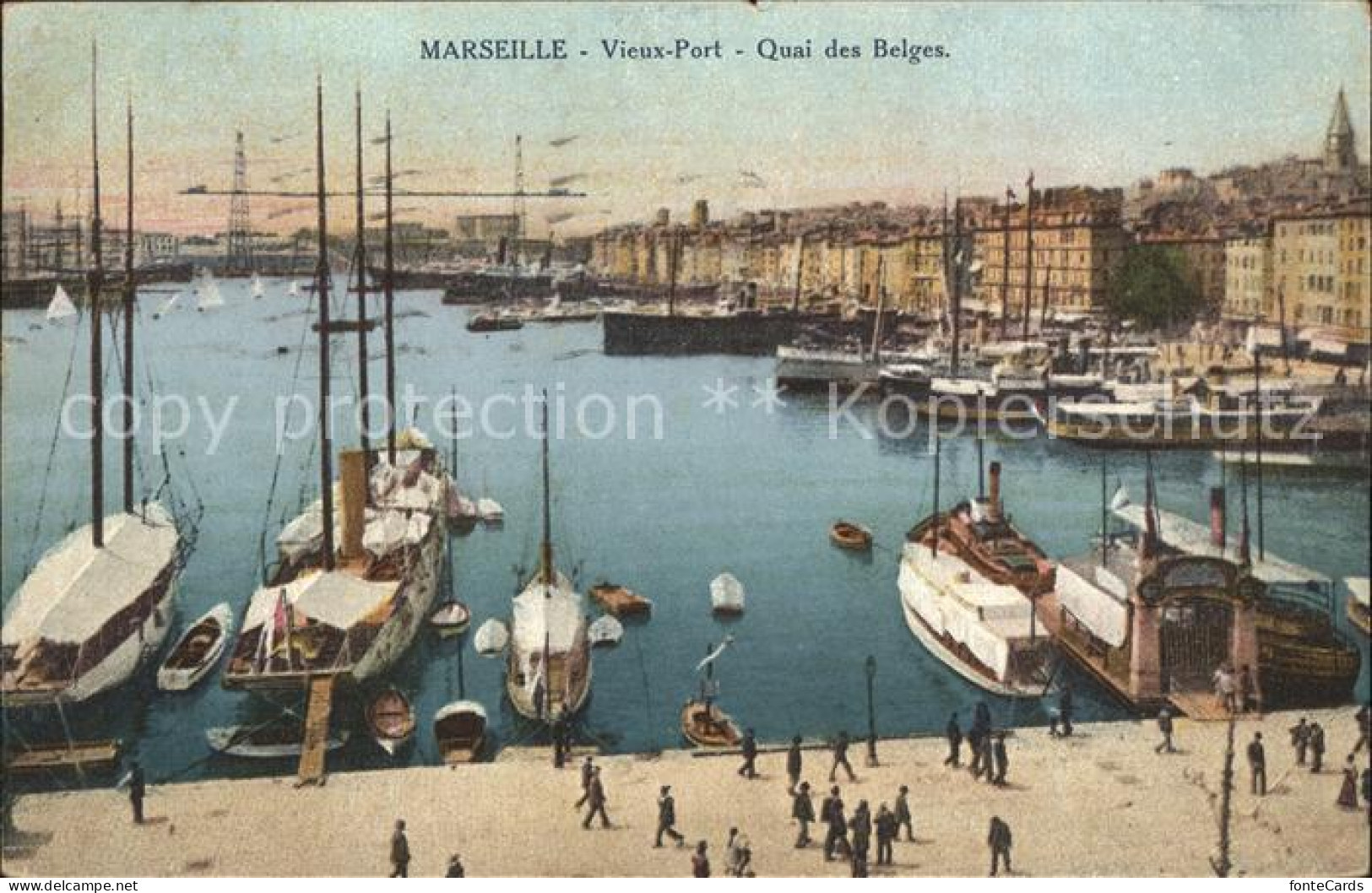 71842733 Marseilles Vieux Port Quai Des Belges Bateaux - Autres & Non Classés